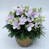 Ikebana zaťažená URNA, 20x15cm, fialová