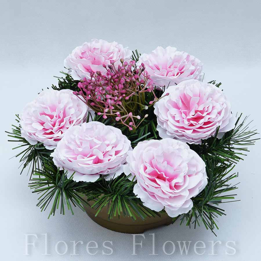 Ikebana zaťažená 20x25cm, ružová