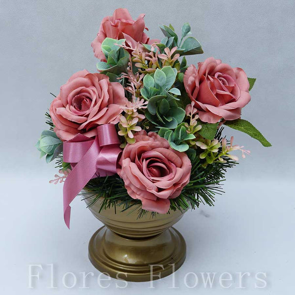 Ikebana zaťažená 35x25cm, staroružová