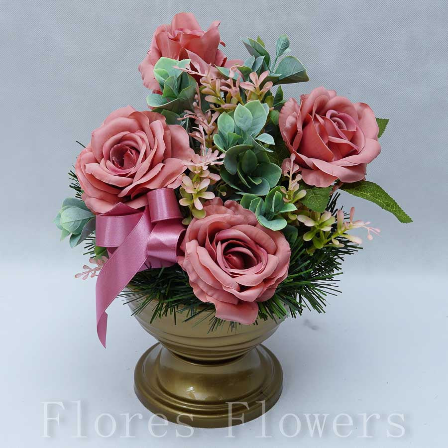 Ikebana zaťažená 35x25cm, staroružová