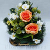 Ikebana zaťažená, 30x35cm, oranžová