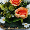Ikebana zaťažená, 30x35cm, oranžová