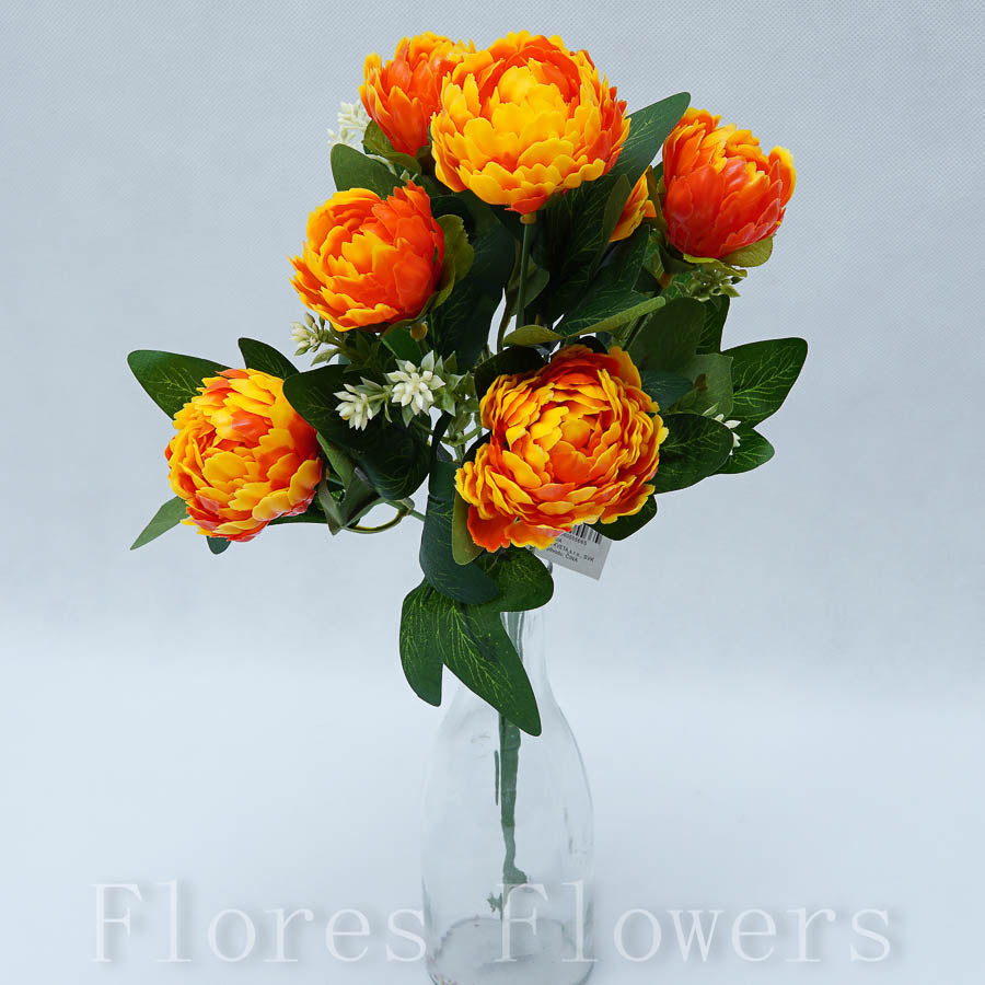 Kytica chryzantéma 40 cm, oranžová