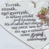 Srdce drevené číslo 20, 18x12cm, maďarský text