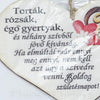 Srdce drevené číslo 25, 18x12cm, maďarský text