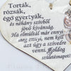 Srdce drevené číslo 25, 18x12cm, maďarský text