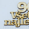 Všetko najlepšie s číslom 90, 13x7cm