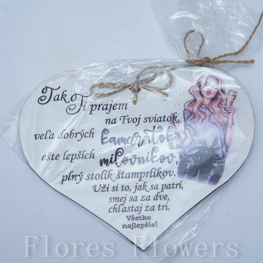 DD stredné srdce bez čísla 18x12cm