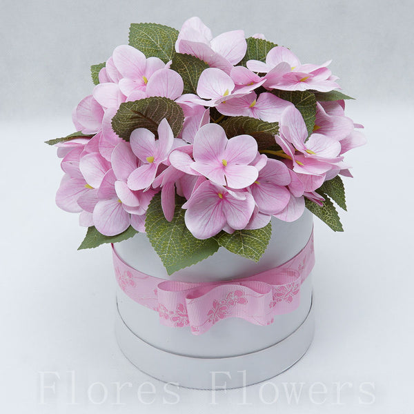 Flower box bielo-ružový, 21x19cm