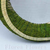 Veniec slamený + sisal, 39cm, zelený