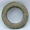Veniec slamený + sisal, 33cm, zelený