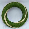Veniec slamený + sisal, 25cm, zelený