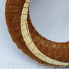 Veniec slamený + sisal, 25cm, hnedý