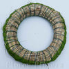 Veniec slamený + sisal, 15cm, zelený