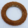 Veniec slamený + sisal, 15cm, hnedý