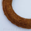 Veniec slamený + sisal, 15cm, hnedý
