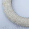 Veniec slamený + sisal, 20cm, krémový