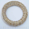 Veniec slamený + sisal, 20cm, krémový