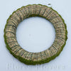 Veniec slamený + sisal, 20cm, zelený