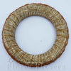 Veniec slamený + sisal, 20cm, tmavohnedý