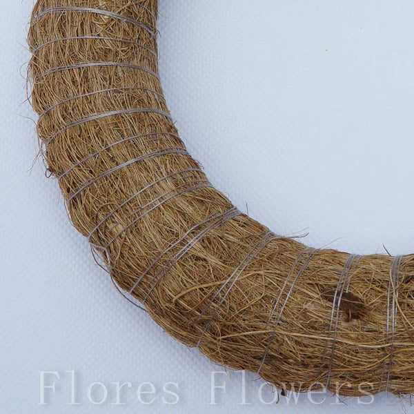 Veniec slamený + sisal, 20cm, svetlohnedý