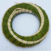 Veniec slamený + sisal, 20cm, zelený
