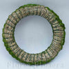 Veniec slamený + sisal, 25cm, zelený