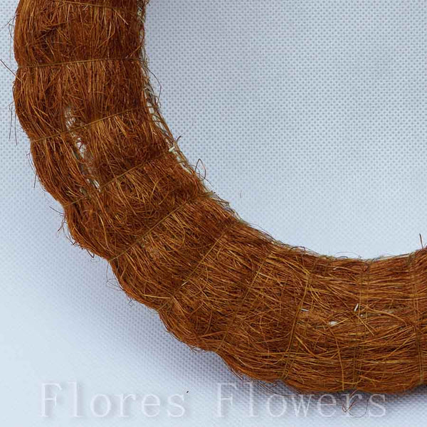 Veniec slamený + sisal, 25cm, hnedý