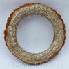 Veniec slamený + sisal, 25cm, hnedý