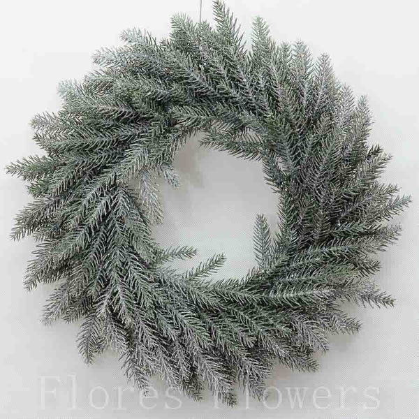 Veniec s glitrom 40 cm, ZELENÁ