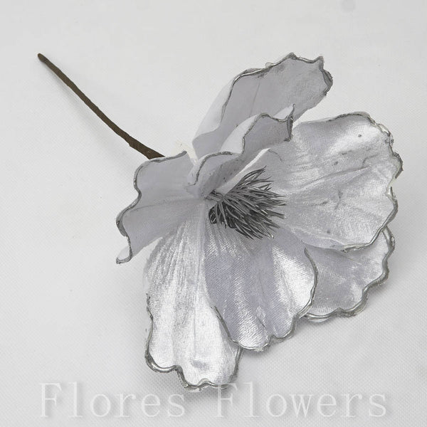 Magnólia 29 cm,  BIELO STRIEBORNÁ
