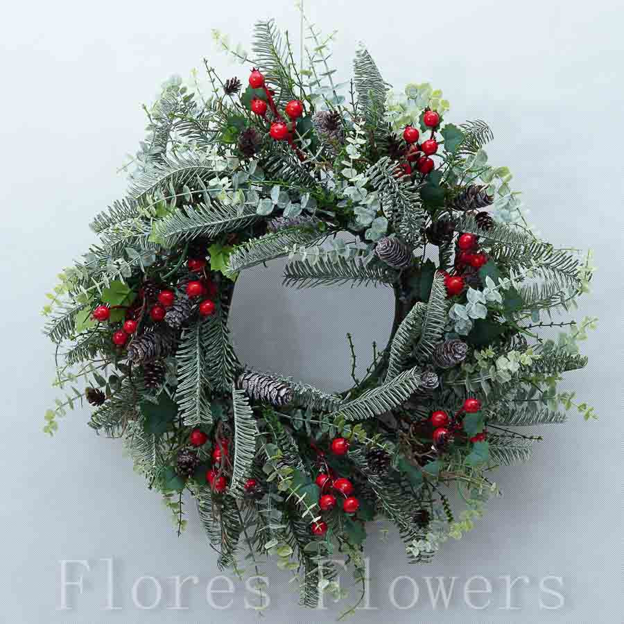 Veniec so šiškami, bobule 58 cm