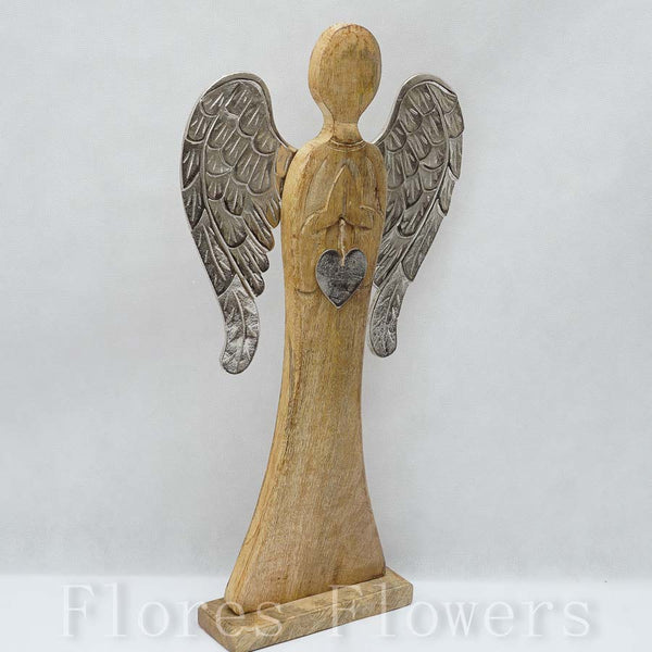 Anjel drevený 62 x 33 cm