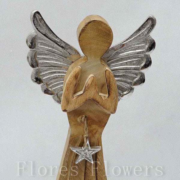 Anjel drevený 47 x 18 cm