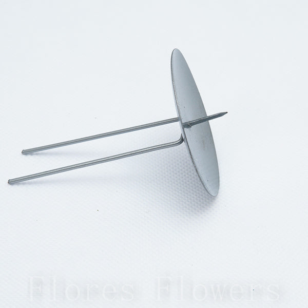 Úchytka pod sviečku 5,5cm, STRIEBORNÁ MATNÁ