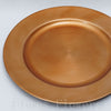 Okrúhly tanier, plast, 28x28x2 cm, bronz