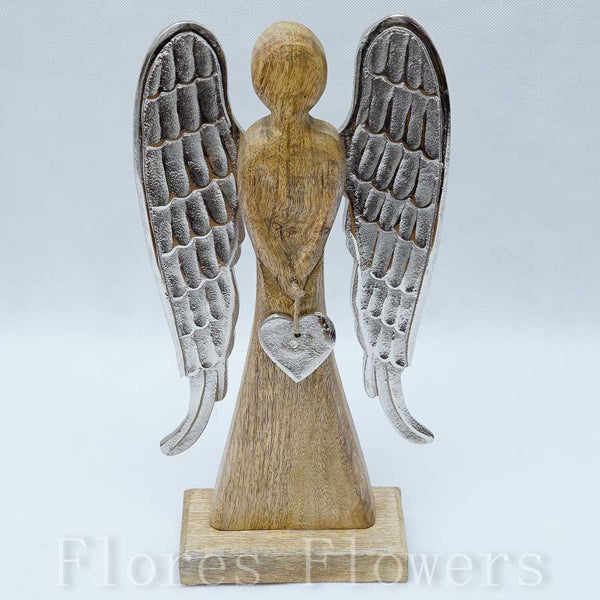 Anjel drevený 32 cm