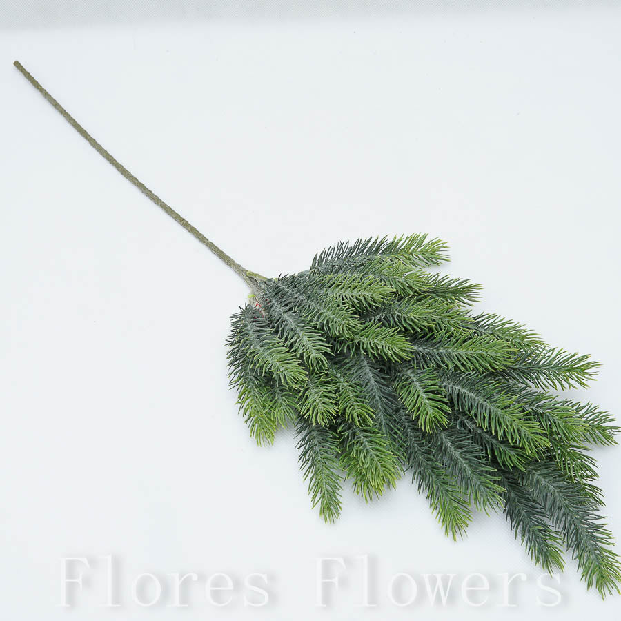 Konár jedlička poprášená 63 cm