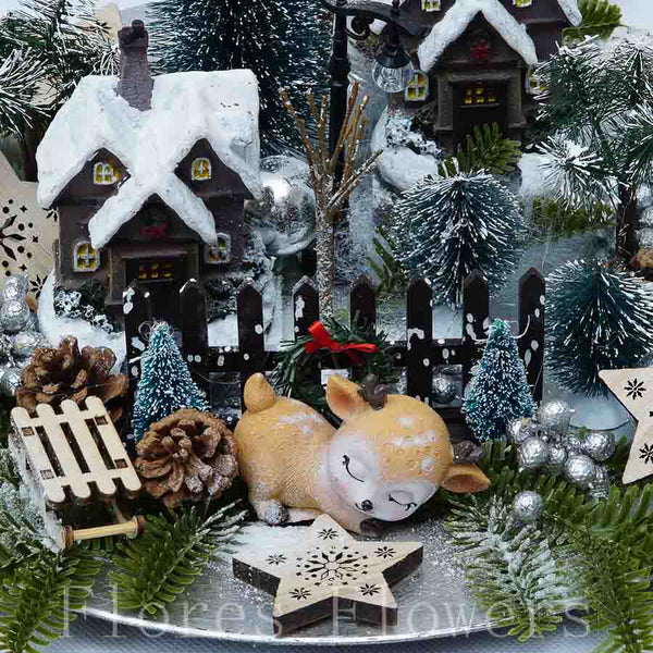 Vianočná dekorácia  dedinka, 32cm