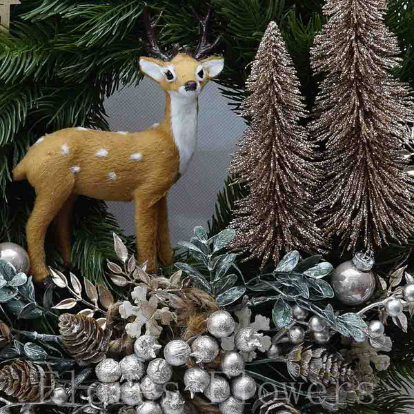 Venček vianočný, so srnkou, 35cm