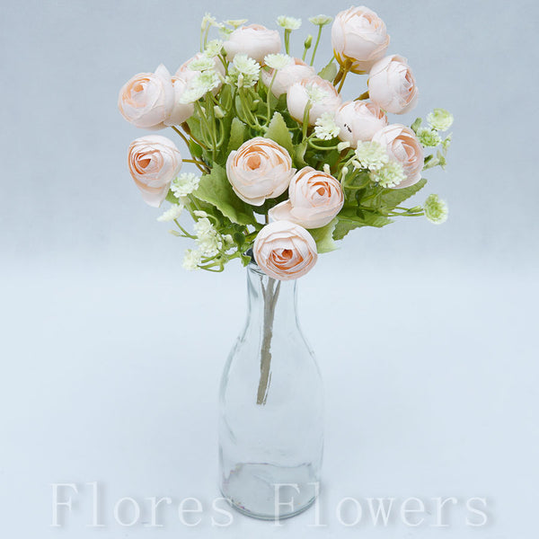 Kytica ranunculus mini, ružová, 25cm