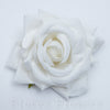 Ruža zamatová 9 cm, BIELO KRÉMOVÁ, cena za 12ks