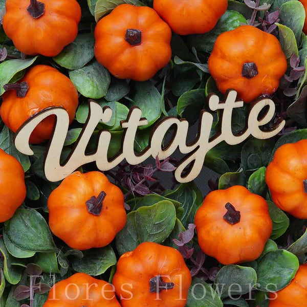 Venček plastový s tekvičkami, 30cm