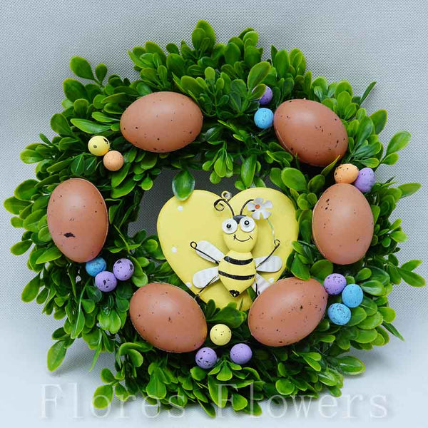 Venček plastový s vajíčkami, 28cm