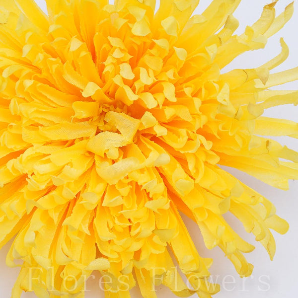 Chryzantéma hlava, žltá,  18cm