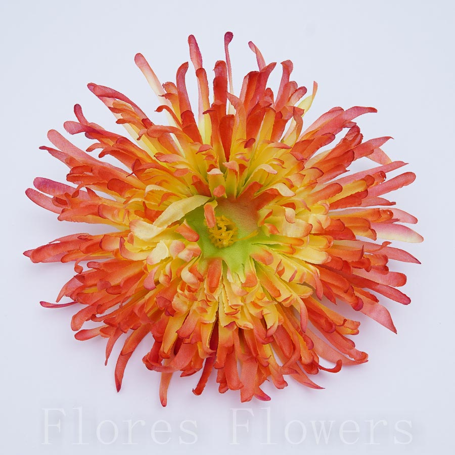 Chryzantéma hlava, žltočervená, 18cm