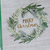 Darčeková taška, nápis Veselé Vianoce 31x42x12cm, biela, zelená, zlatá