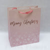 Darčeková taška, Merry Christmas 26x32x12cm, ružová