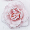 Ruža zasnežená 6 cm, RUŽOVÁ, cena za 4ks