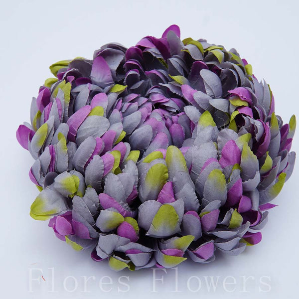 Chryzantéma hlava, fialová, 18x7cm